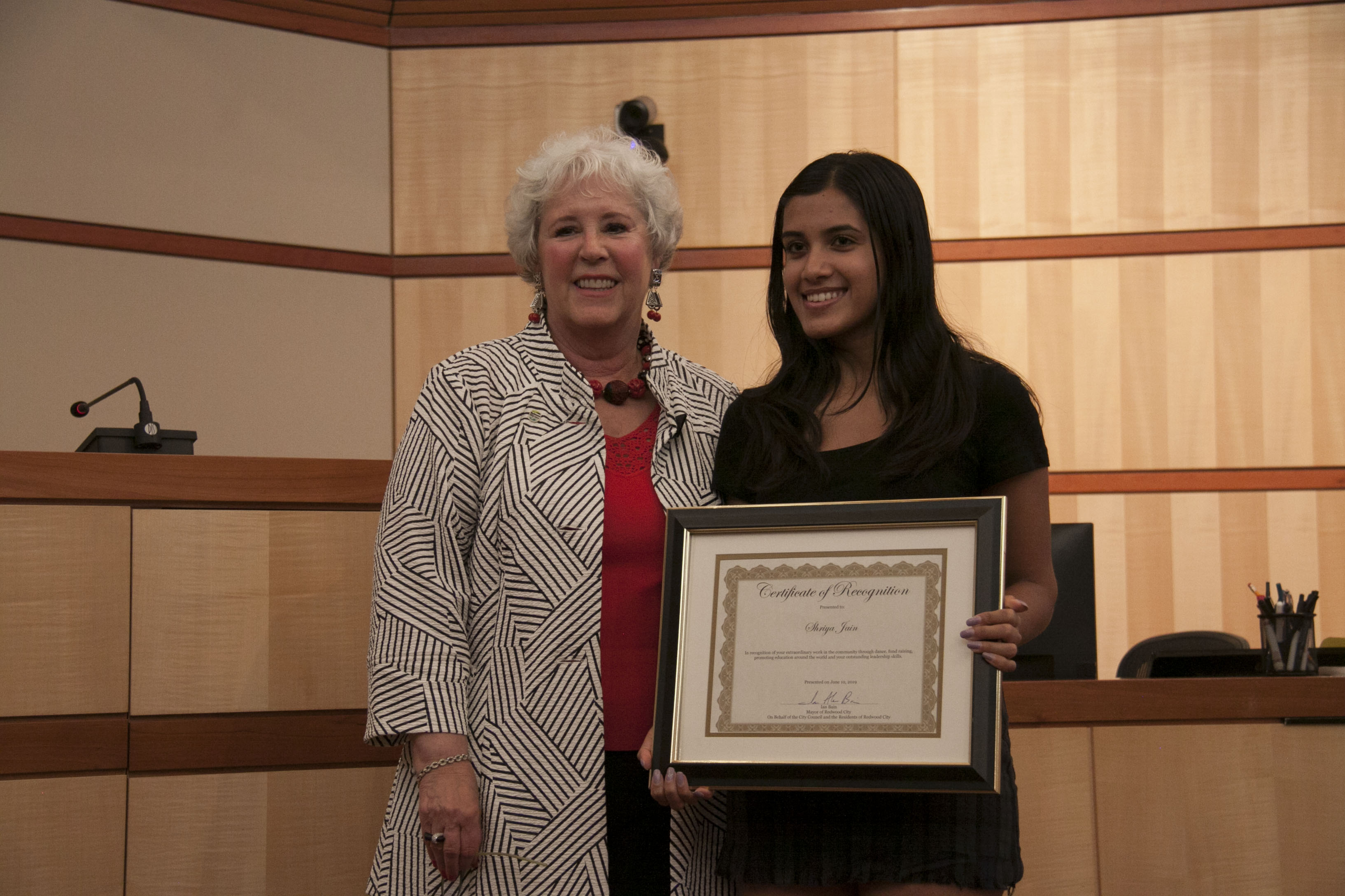 With the Vice Mayor Diane Howard